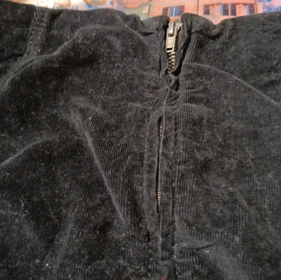 Free People Black Corduroy Mini Skirt - Picture 3 of 5